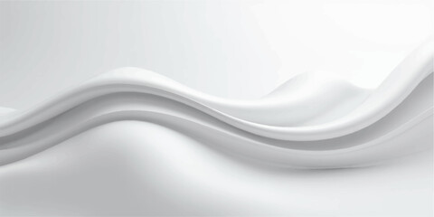 Obraz premium Abstract white and blue wavy vector background with flowing lines and dynamic design elements