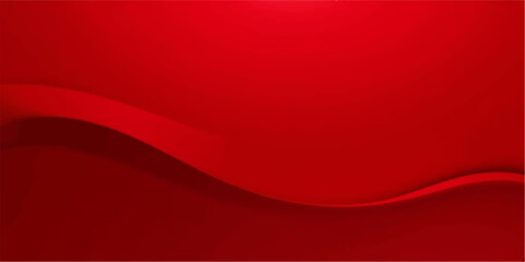 A vibrant red silk curtain with a subtle wave pattern makes a perfect backdrop for business or Christmas decoration