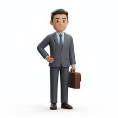 Obraz premium Male Diplomat Character Icon 3d