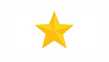 Obraz premium Gold star graphic on white background
