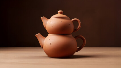 Traditional Clay Teapot in Mastic Style &ndash; Whimsical Kitchenware