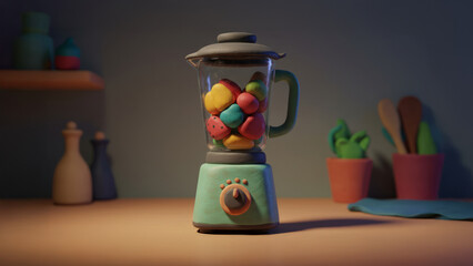 Clay Blender in Mastic Style &ndash; Playful Kitchen Appliance Design