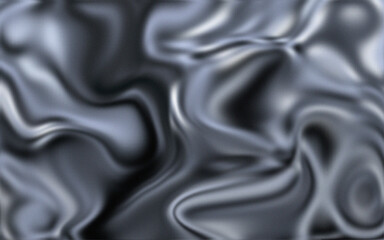 Obraz premium Abstract Black Liquid Metal Texture with Smooth Flowing Waves and Glossy Surface, Perfect for Modern Backgrounds, Futuristic Designs, and Artistic Creative Projects