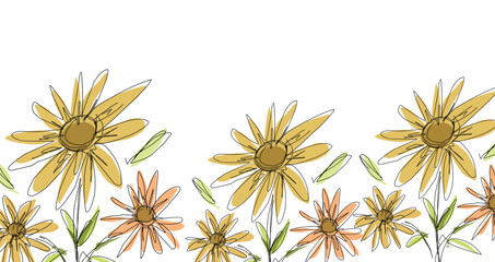 abstract flowers illustration design background.eps