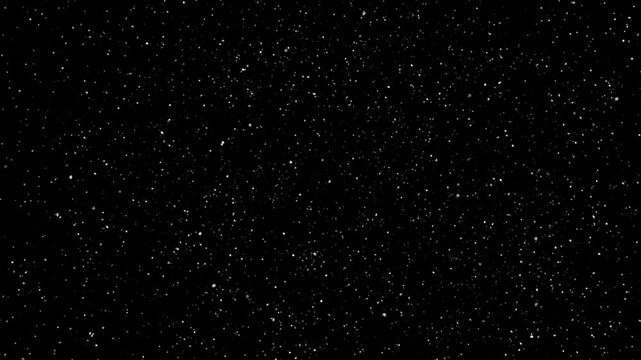 snowfall overlay, black background - winter, slowly falling snow effect - green screen
