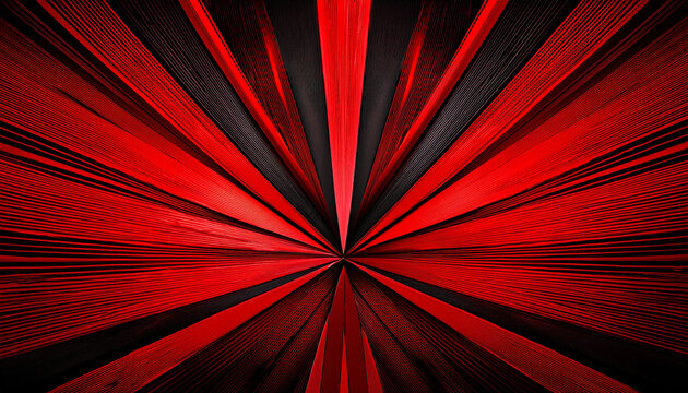 Abstract Red And Black Background Inspired By Comic Book Style Featuring Bold Shapes And Dynamic Lines Creating A Visually Striking And Energetic Composition