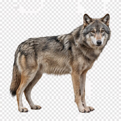 wolf isolated on white