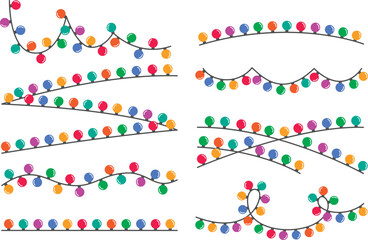 Colorful Christmas Light Strings Decoration