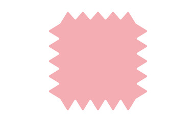 Abstract Pink Stamp or Square Shape
