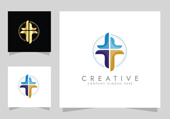 Christianity Symbol, Jesus Christ, Cross logo high quality vector design