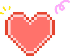 Fototapeta premium Pixel Heart