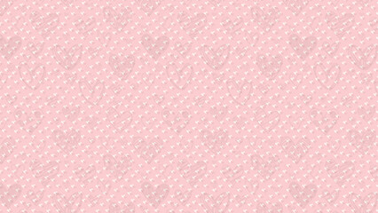 seamless repeating lovely heart shapes pattern of soft pink , red and white in various sizes and styles on Lavender Blush solid color background