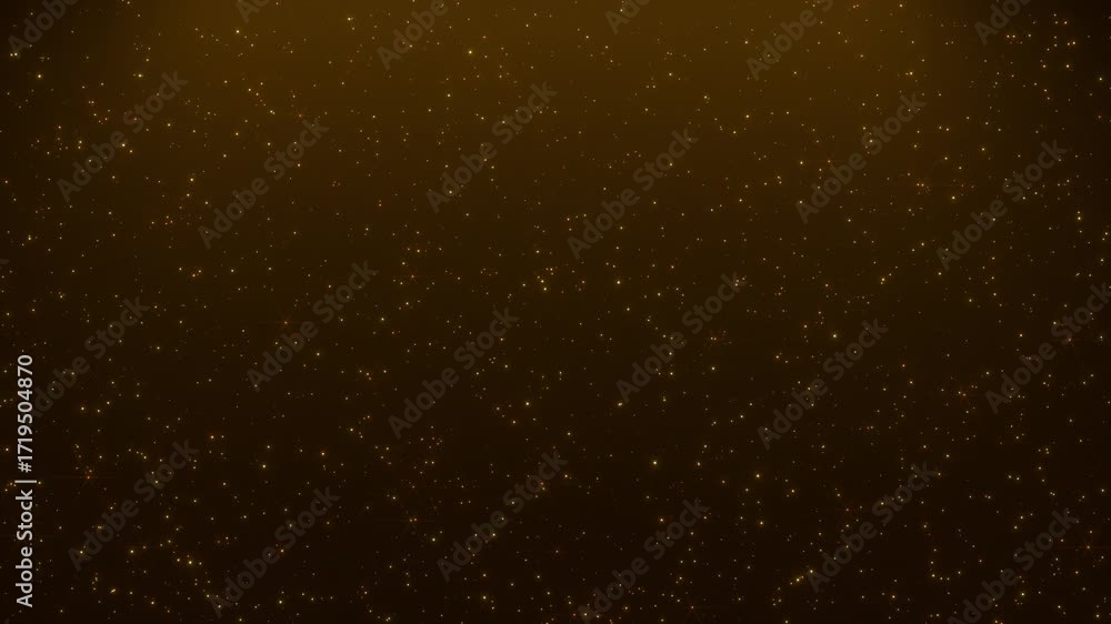 Sticker golden bokeh particles glitter awards dust gradient abstract background. futuristic glittering in sp
