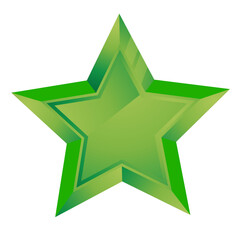 green star without background vector