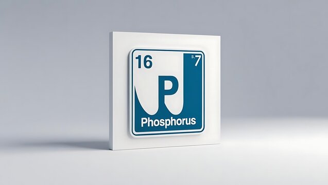 Phosphorus Element Symbol Science Chemistry Education Concept Periodic Table Icon