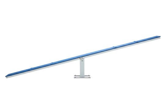 Playground seesaw equipment for outdoor recreation on a transparent background