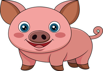  cartoon pig artwork, pig illustration design, cute pig vector, funny pig drawing, adorable pig clipart, farm pig cartoon, smiling pig character, pink pig artwork, happy pig cartoon, child-friendly pi