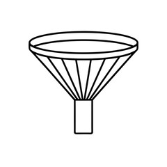 bessel filter icon isolated on white