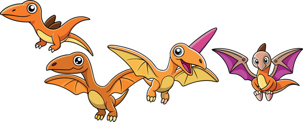 Title: cartoon dinosaur illustration, flying dinosaur vector, cartoon pterodactyl drawing, prehistoric animal cartoon, cute dinosaur clipart, funny flying dino, happy dinosaur artwork, cartoon dragon  © dhruvik