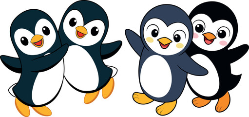 cartoon penguin illustration, cute penguin cartoon, funny penguin drawing, adorable penguin artwork, smiling penguin vector, happy penguin character, penguin clipart cartoon, baby penguin design, chil