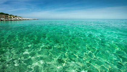 Obraz premium Clear Green Sea Water