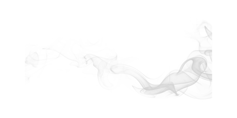 Ethereal wisps of white smoke dancing in the dark void like phantom spirits floating in the night with high contrast and