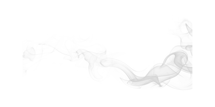 Ethereal wisps of white smoke dancing in the dark void like phantom spirits floating in the night with high contrast and