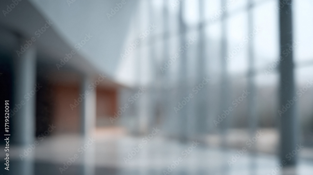Poster abstract architectural background with blurred lines and soft light. minimalist, modern design. idea
