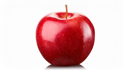 Single Red Apple Isolated