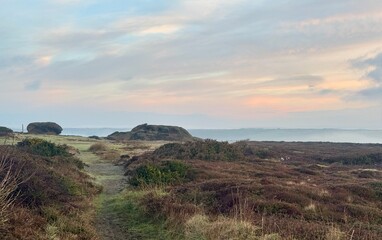 Sunrise over heathland