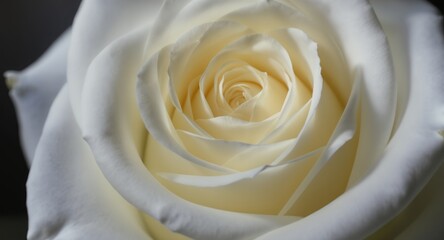Close-up of a creamy white rose, delicate petals, floral details, soft light, romantic, elegant, beautiful flower, nature photography, botanical image, macro shot, flower texture, floral backgrou