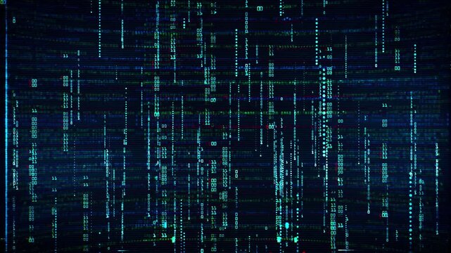 Computer hacking tech background with hacker program and binay code