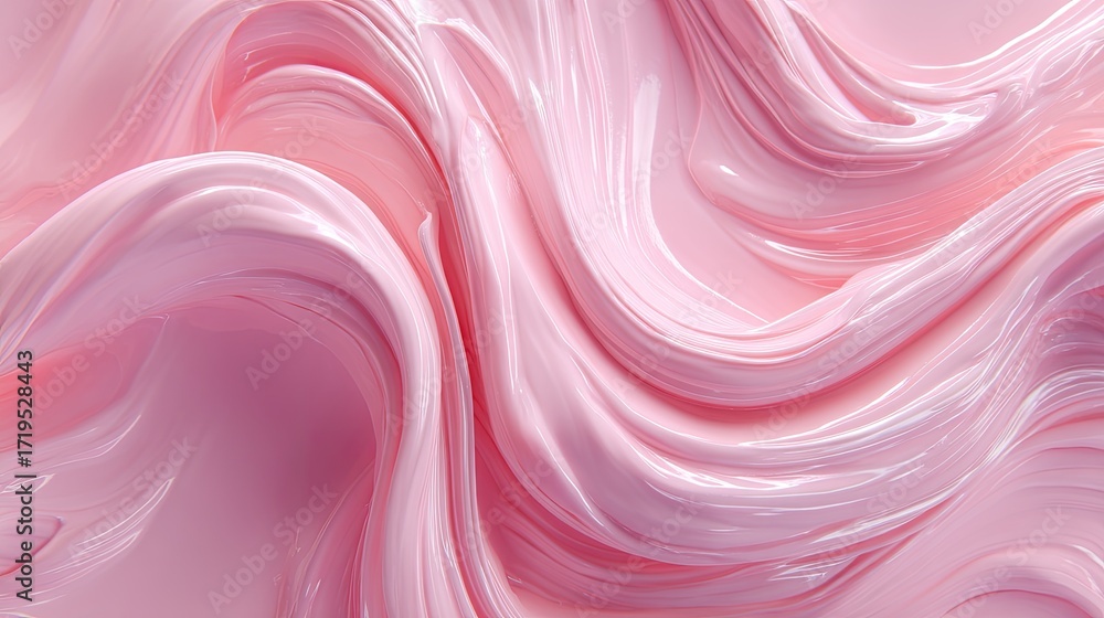 Aufkleber smooth and glossy pink abstract texture with flowing patterns and elegant curves for modern design p