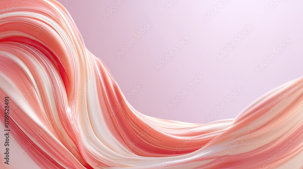 Poster soft flowing abstract colors in gentle waves for artistic background or design usage