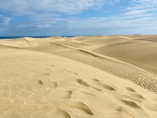 sand dunes in maspalomas, Gran Canaria 