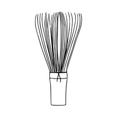 Matcha whisk illustration