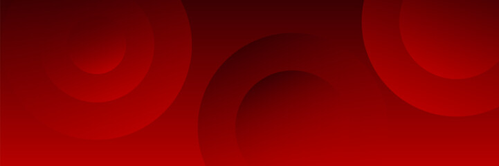 Fototapeta premium Abstract red background with circles. Applicable for gift card, Poster on wall poster template, EPS 10