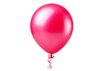 Vibrant pink balloon floats joyfully bringing celebration and festive cheer to any special occasion with its playful charm