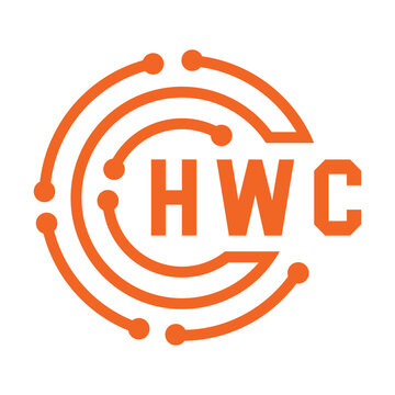 HWC letter design. HWC letter technology logo design. HWC Monogram logo design for an entrepreneur and business