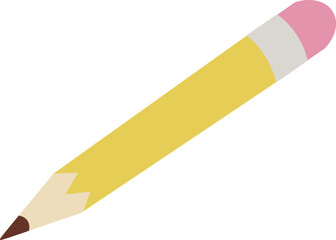 cute pencil school office supply vector cartoon illustration