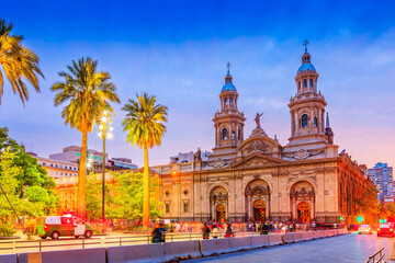 Plaza de Armas in Santiago de Chile, Chile.
