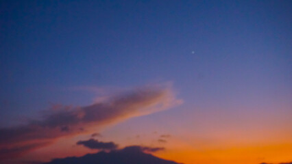 Fototapeta premium sunset sky with clouds