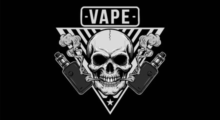 Vape with Skull and Crossbones