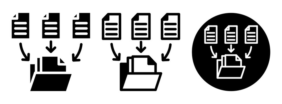 Data Collection Icon Collection Glyph & Mixed Style