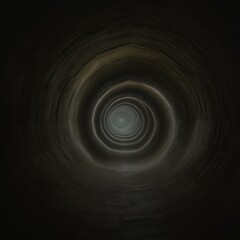 Obraz premium Abstract Spiral Tunnel, Dark Glowing Light at the End, Mysterious, Futuristic Background, Digital Art, Sci-Fi, Graphic Design, Wallpaper, Circular Pattern, Vortex, Tunnel Vision, Concentric Circl