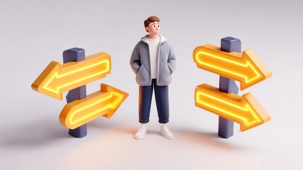 3D character facing choice