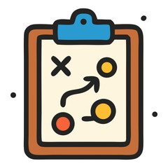  business planning Icon, Filled Line style icon vector illustration, Suitable for website, mobile app, print, presentation, infographic and any other project.