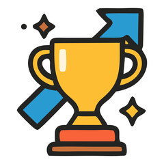  competitive advantage Icon, Filled Line style icon vector illustration, Suitable for website, mobile app, print, presentation, infographic and any other project.