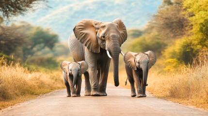 baby elephant with its mother