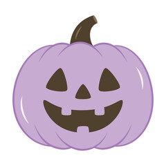 halloween cute pumpkin in flat style